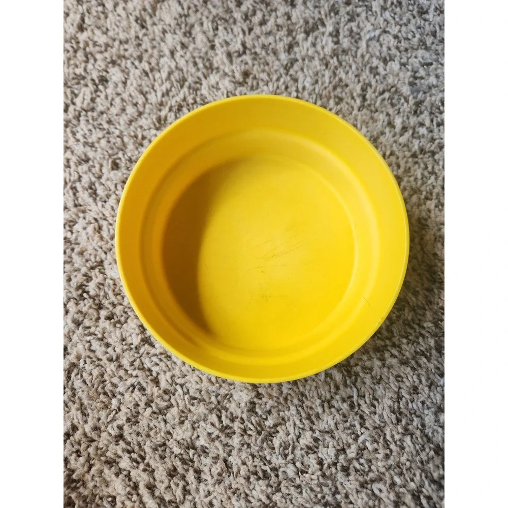 Vintage Tupperware Yellow Cereal Bowl 1356-3 Made in USA 6‎ Inch Retro Kitchen